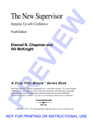 The New Supervisor Workbook