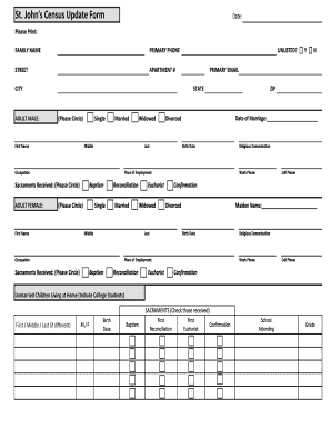 Nursing assessment form - First Name Middle Last Birth Date Religious Denomination - stjohnbchurch