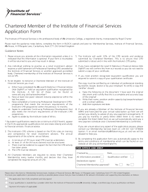Chartered Member Application Form