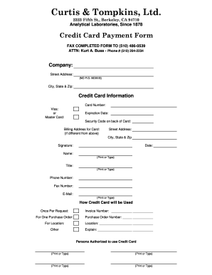 Credit Card Payment Form
