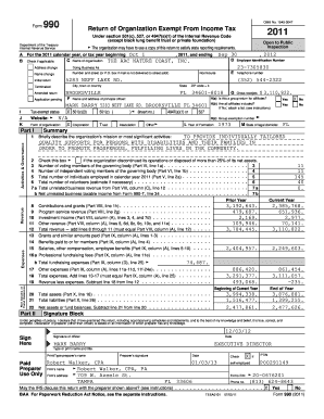 Form 990 Return of Organization Exempt From Income Tax