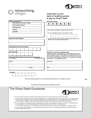 Direct Debit Instruction Form