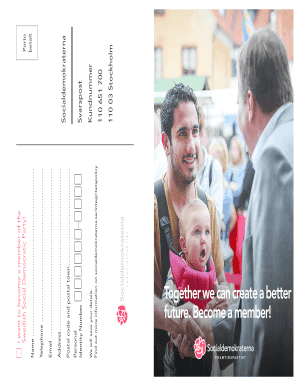 Swedish Social Democratic Party Membership Application