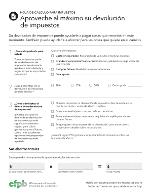 Hoja de cálculo para impuestos