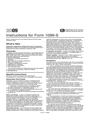Instructions for Form 1099-S