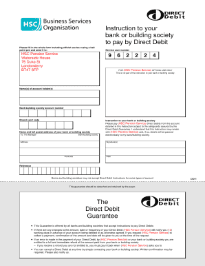 Direct Debit Instruction Form