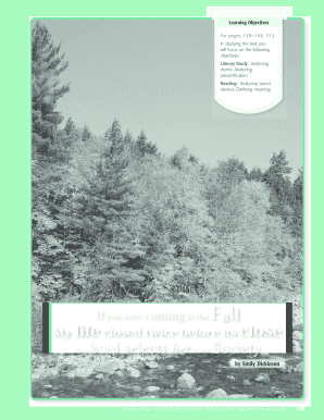 Emily Dickinson Poetry Analysis Worksheet