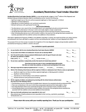 Losing weight graph - AvoidantRestrictive Food Intake Disorder - cpsp cps