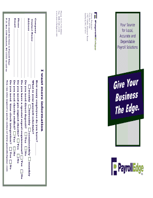 Payroll Service Inquiry Form