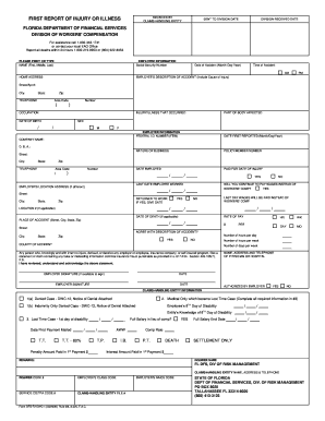 Florida First Report of Injury or Illness