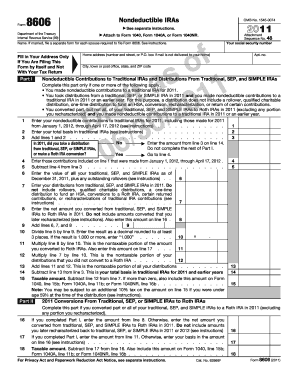 Form 8606 Nondeductible IRAs
