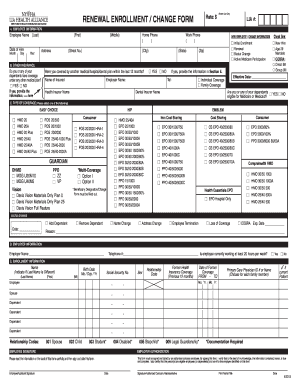 Employee Health Insurance Enrollment Form