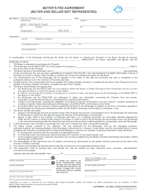 Buyer's Fee Agreement