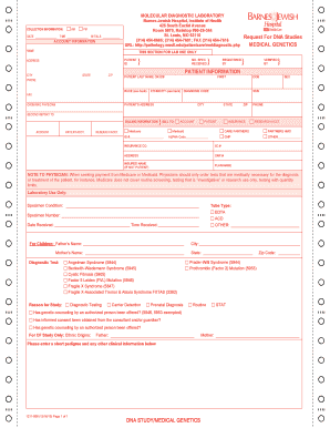 Request for DNA Studies Form