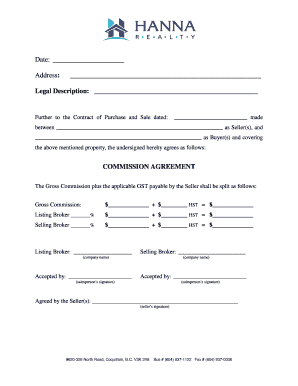 Real Estate Commission Agreement