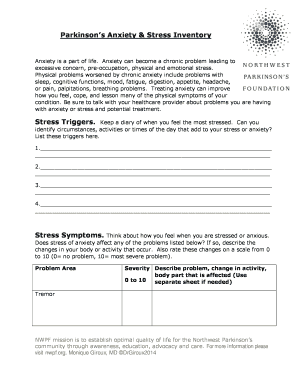 Parkinson’s Anxiety & Stress Inventory