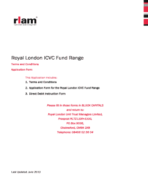 Royal London ICVC Fund Application Form