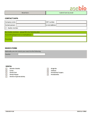 Dental Disease Hub Form