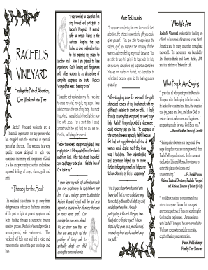 Rachel's Vineyard Retreat Registration