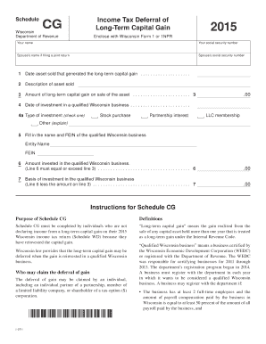 Wisconsin Long-Term Capital Gain Deferral Form