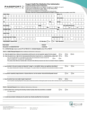 Passport Health Plan Medication Prior Authorization