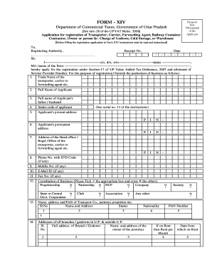 Uttar Pradesh Transporter Registration Form