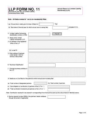 LLP Form 11 Annual Return