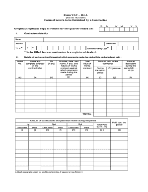 VAT Return Form R4