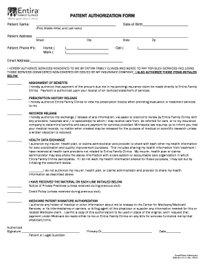 Patient Authorization Form