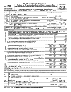 IRS Form 990 2014