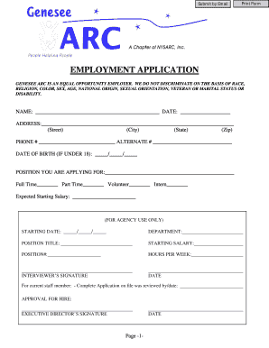 Employment Application Form