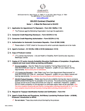 Gilico Contract Checklistdoc