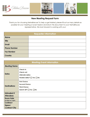 HelmsBriscoe Meeting Request Form