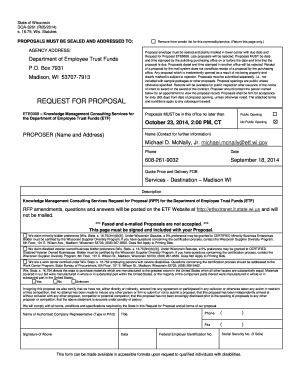 REQUEST FOR PROPOSAL - etfonlinewigov