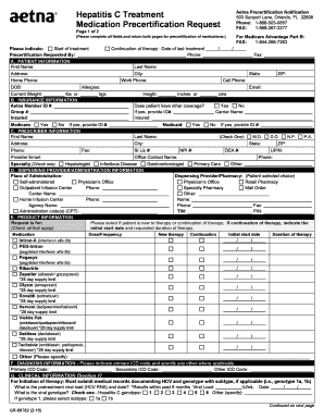 Hepatitis C Treatment Aetna Precertification Notification