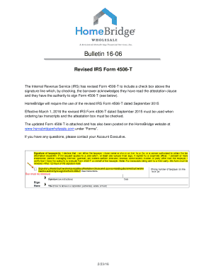 IRS Form 4506-T