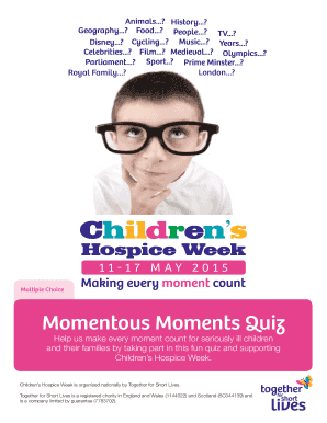 Children's Hospice Week Quiz