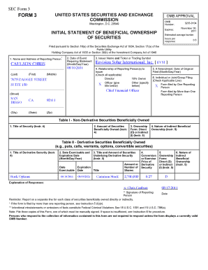 SEC Form 3 Beneficial Ownership