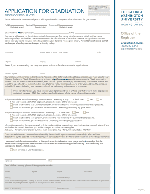 Application for Graduation