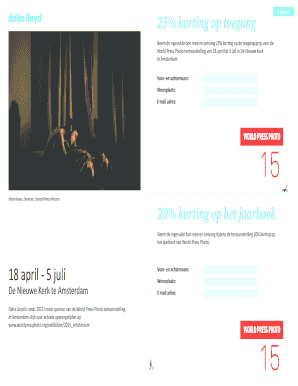 World Press Photo Kortingbon