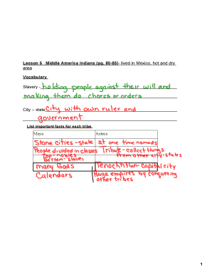 Middle America Indians Lesson