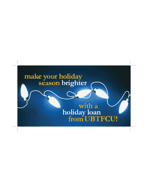 UBTFCU Holiday Loan Application