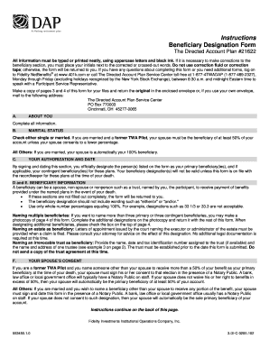 Beneficiary Designation Form