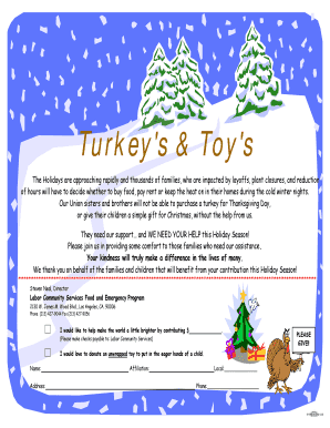 Holiday Donation Request