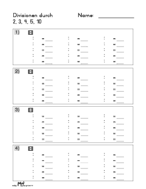 Division Practice Worksheet