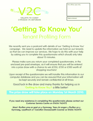 Tenant Profiling Form
