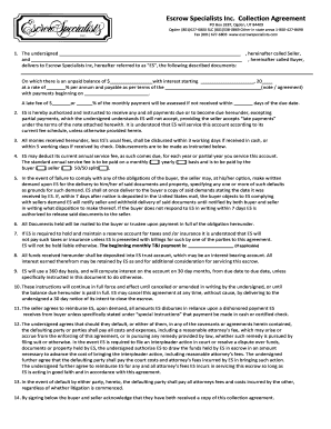 Escrow Collection Agreement