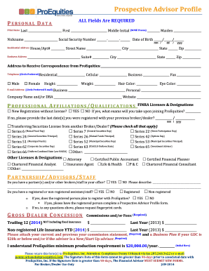 P D ALL Fields Are REQUIRED ERSONAL AT A