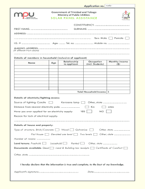 Solar Panel Assistance Application