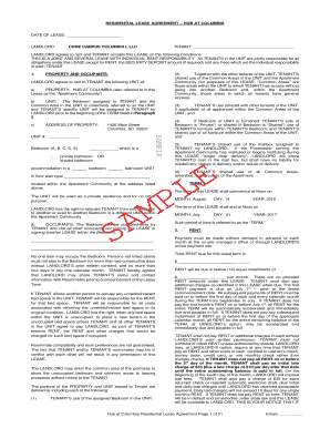 Residential Lease Agreement